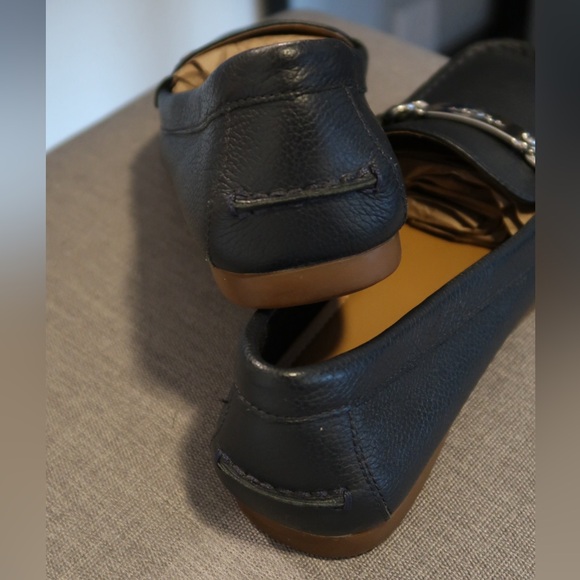 Coach Navy Leather Loafers - Picture 3 of 6